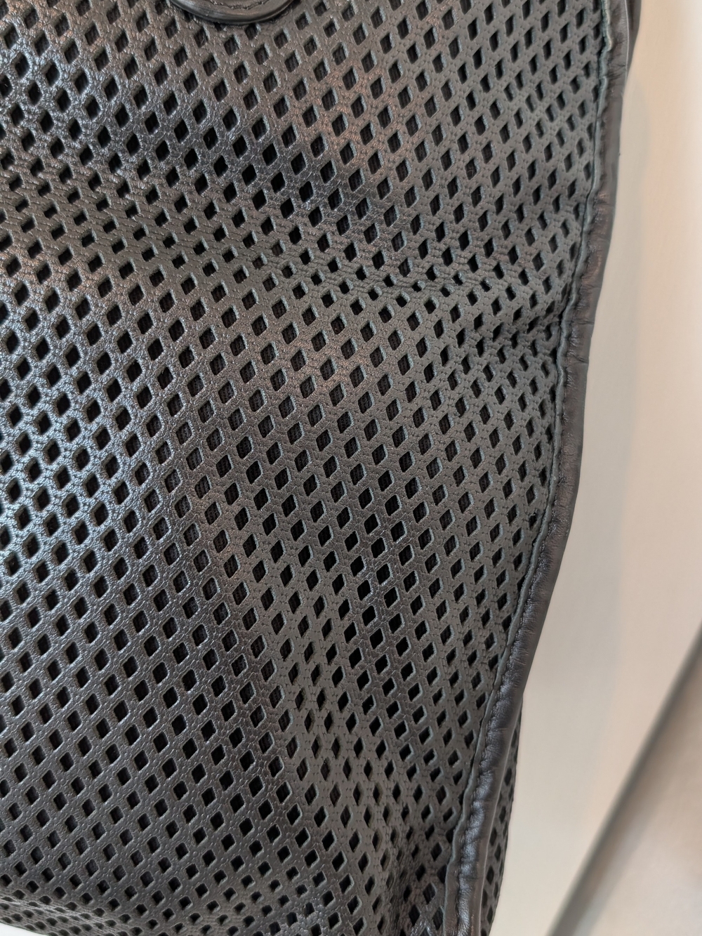 Chanel Black Calfskin Perforated Leather Tote - Picture 9 of 12